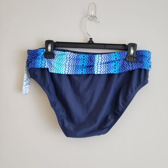 Into The Bleu Blue Bikini Bottom Size 12 - Picture 2 of 5